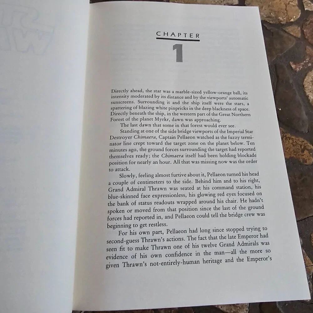 Vintage Star Wars Dark Force Rising Book By Timothy Zahn, Hardcover, Marks